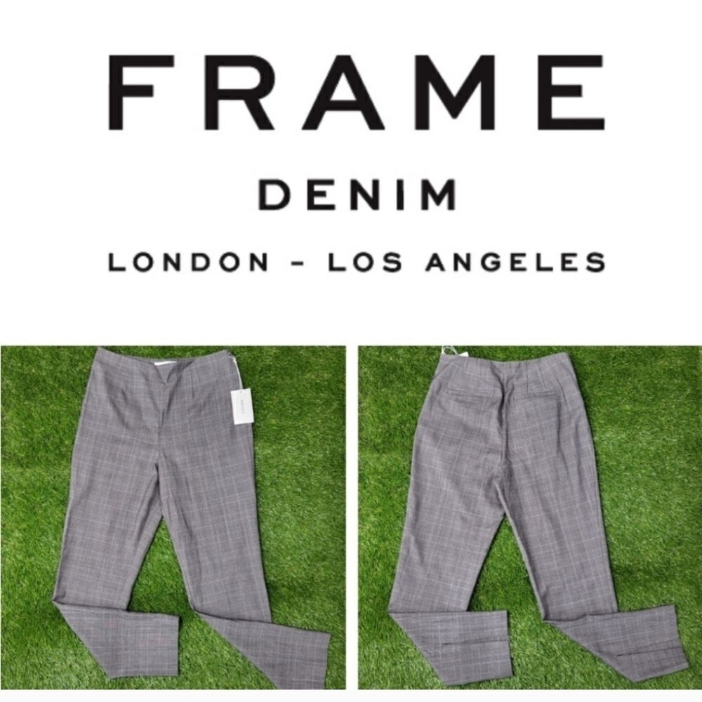 NWT Frame Denim Split Plaid Pant